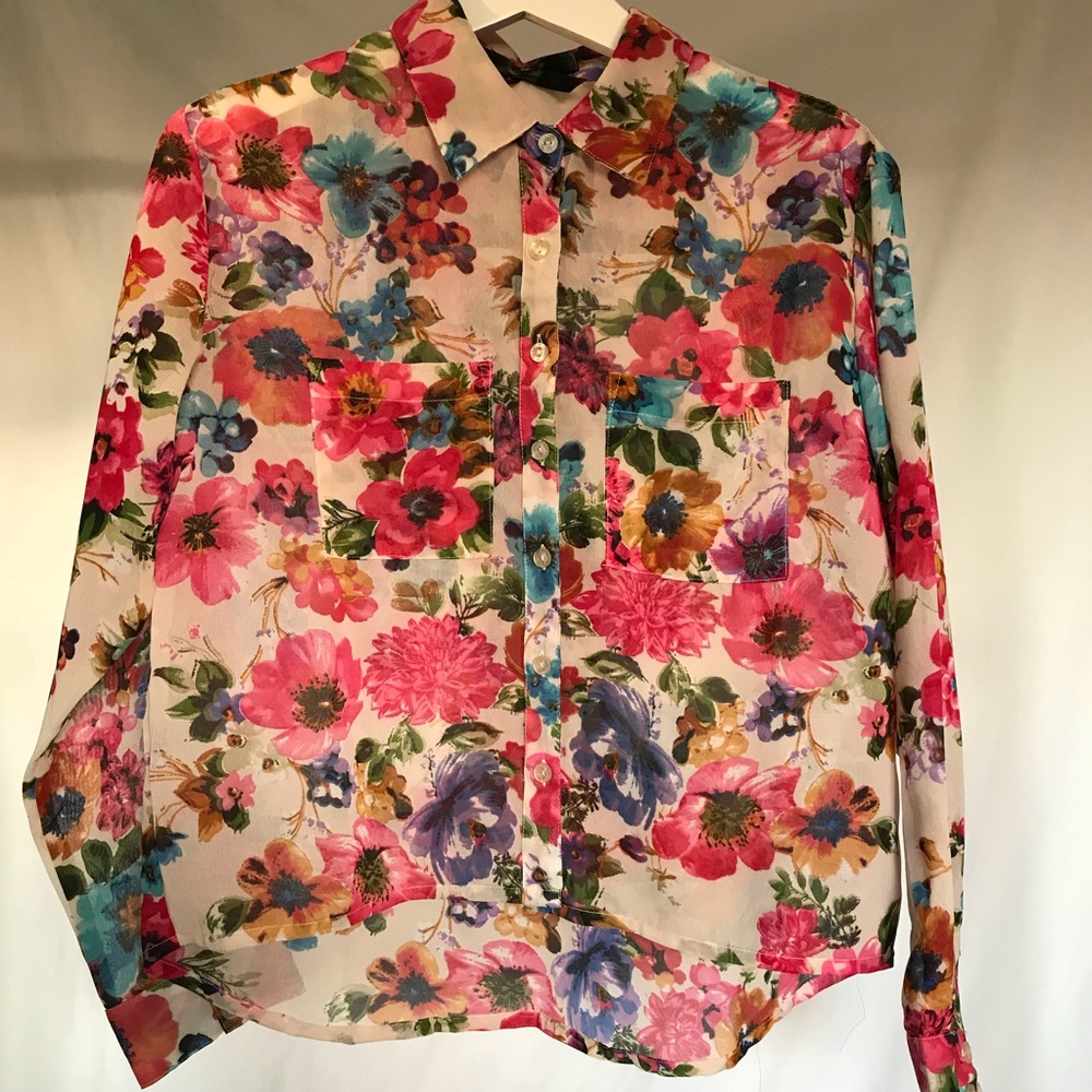 Colorful Floral Blouse